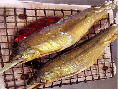 鮎塩焼き
