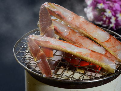 松葉ガニの足の焼きカニ